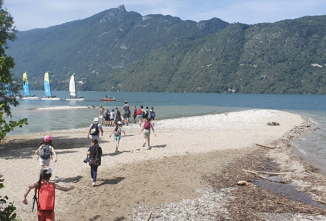 Visite d'une classe au lac du Bourget